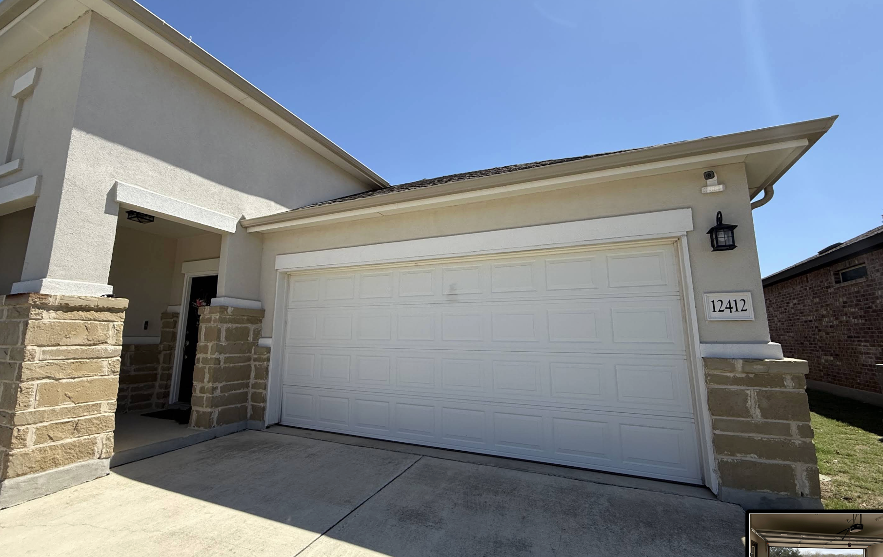 White residential door
