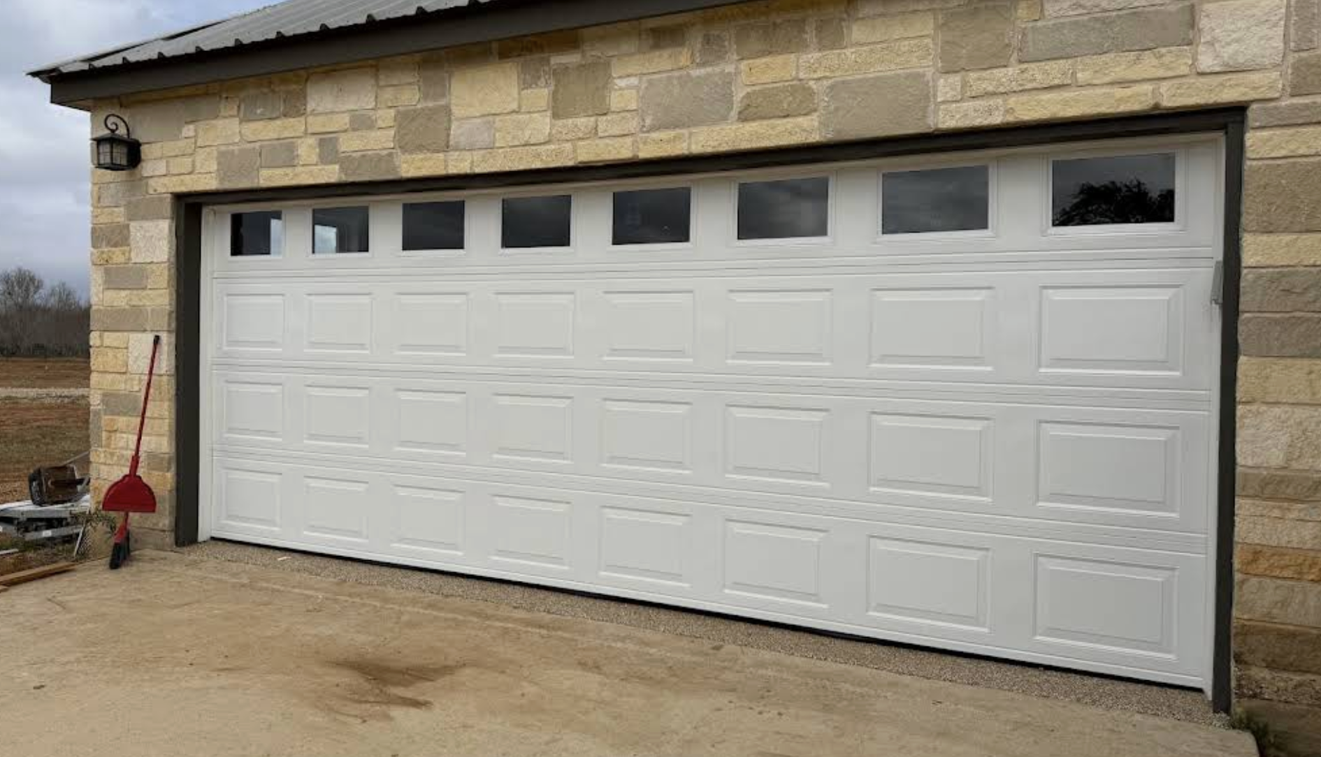 Stone house door