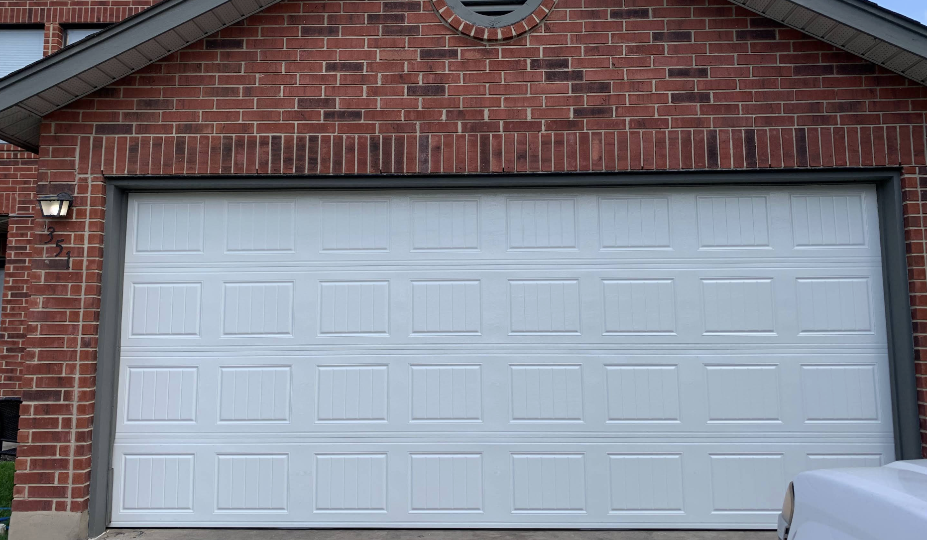 Brick home door